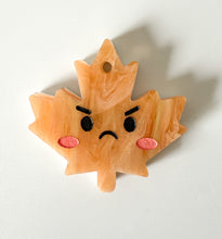 Load image into Gallery viewer, Grumpy Fall Leaf ID Tag