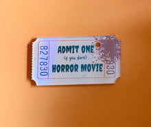 Load image into Gallery viewer, Horror Movie Ticket Stub: Pet ID Tag