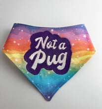 Load image into Gallery viewer, Not a Pug Embroidered Bandana