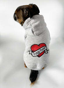 Grumpy Forever Embroidered Dog Hoodie