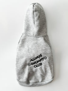 Always Grumpy Club Embroidered Dog Hoodie