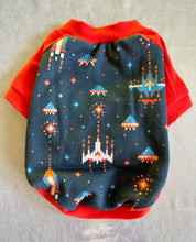 Load image into Gallery viewer, 8-bit Space Ship Raglan Style Shirt
