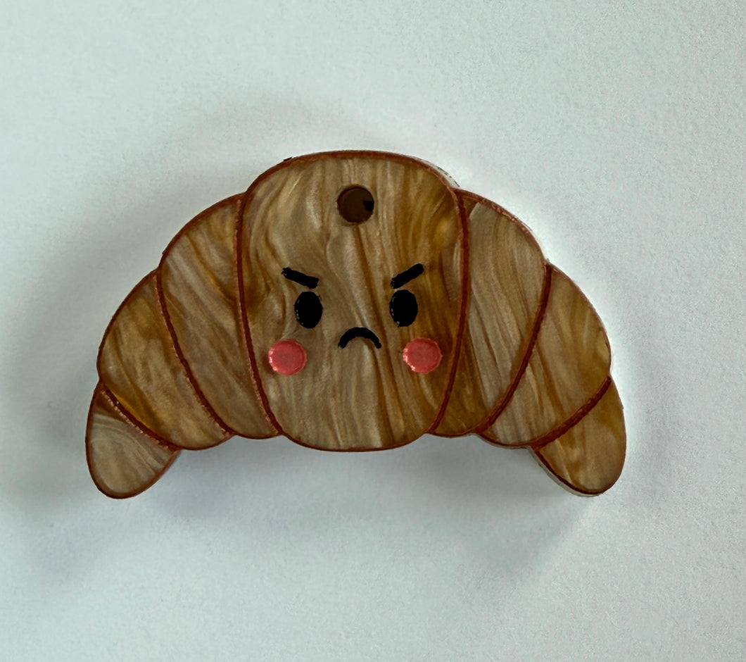 Grumpy Croissant ID Tag