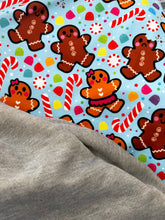 Load image into Gallery viewer, Holiday Gingerbread People Fleece Hoodie
