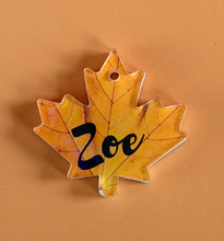 Load image into Gallery viewer, Fall Leaf: Personalized Pet Name Tag
