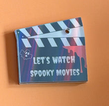 Load image into Gallery viewer, Let's Watch Spooky Movies: Pet ID Tag
