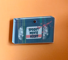 Load image into Gallery viewer, Spooky Movie Night VHS: Pet ID Tag
