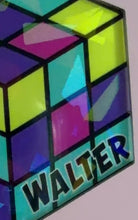 Load and play video in Gallery viewer, 80s Cube Game: Personalized Pet Name Tag
