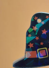 Load and play video in Gallery viewer, Witches Hat:  Personalized Pet Name Tag
