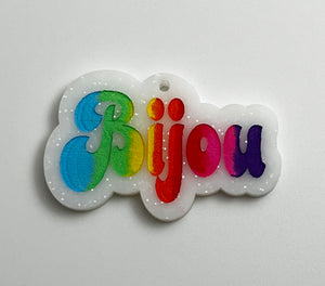 Rainbow Letters Name Tags