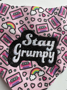 Stay Grumpy Embroidered Bandana