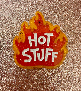 Hot Stuff Dog ID Tag