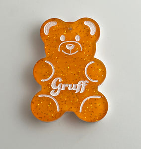 Glitter Gummy Bear Dog ID Tag