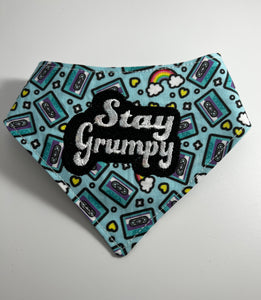 Stay Grumpy Embroidered Bandana